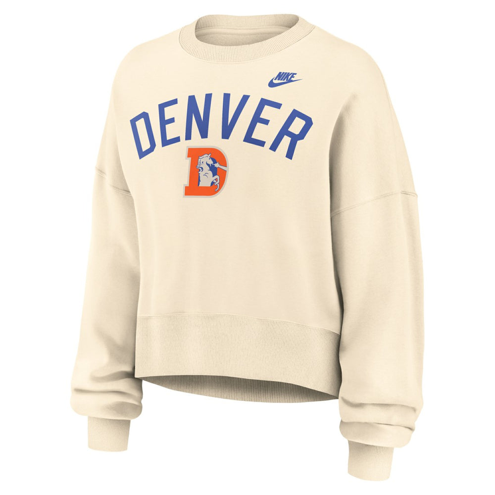 Women's Oversized High Hip Legacy Arch Phoenix Fleece Sweatshirt - Denver Broncos