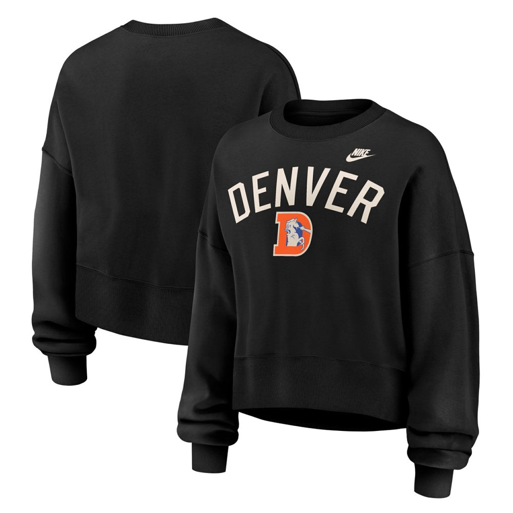 Women's Oversized High Hip Legacy Arch Phoenix Fleece Sweatshirt - Denver Broncos