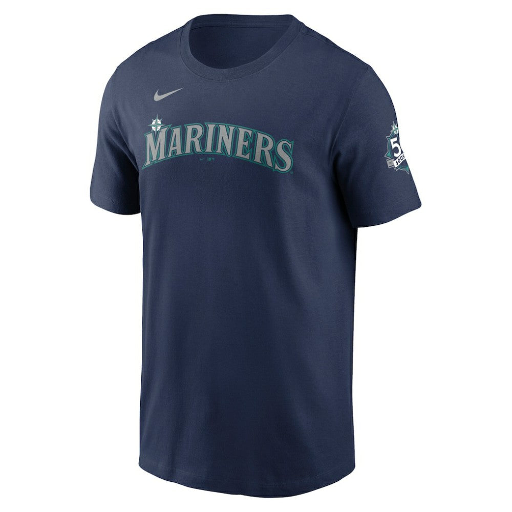 MLB Cal Raleigh Seattle Mariners Nike 50th Season Name & Number T-Shirt