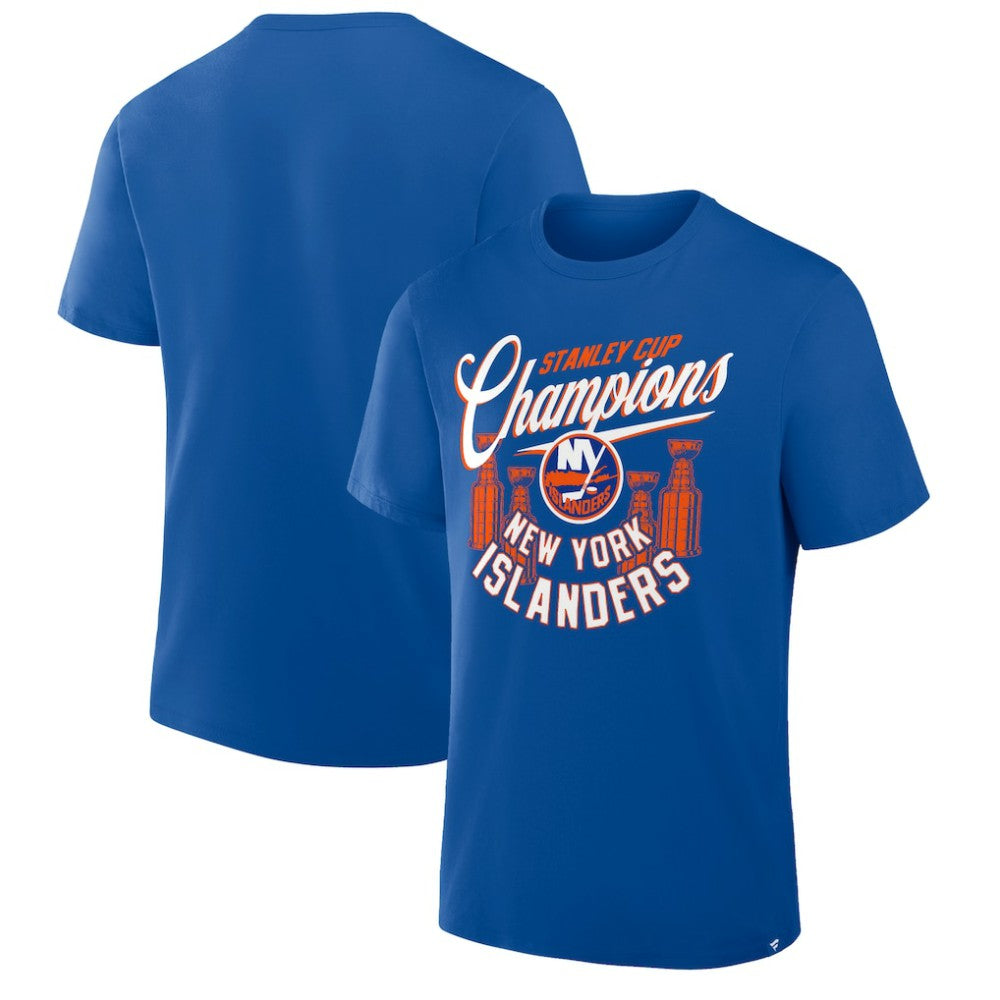 NHL Royal New York Islanders Fanatics 4x Stanley Cup Champions T-Shirt