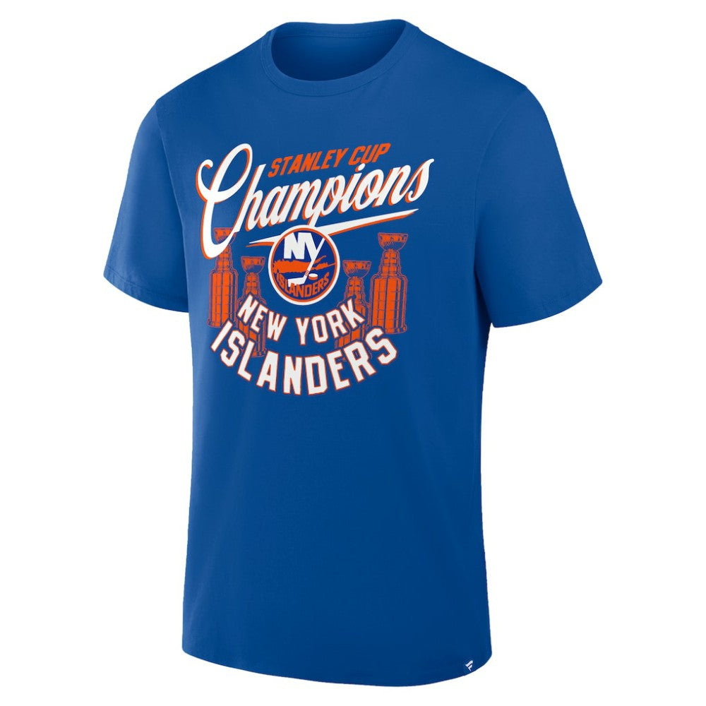NHL Royal New York Islanders Fanatics 4x Stanley Cup Champions T-Shirt