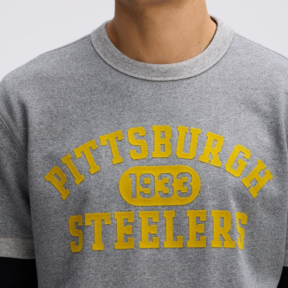 IconicFleece Short Sleeve Sweatshirt - Pittsburgh Steelers
