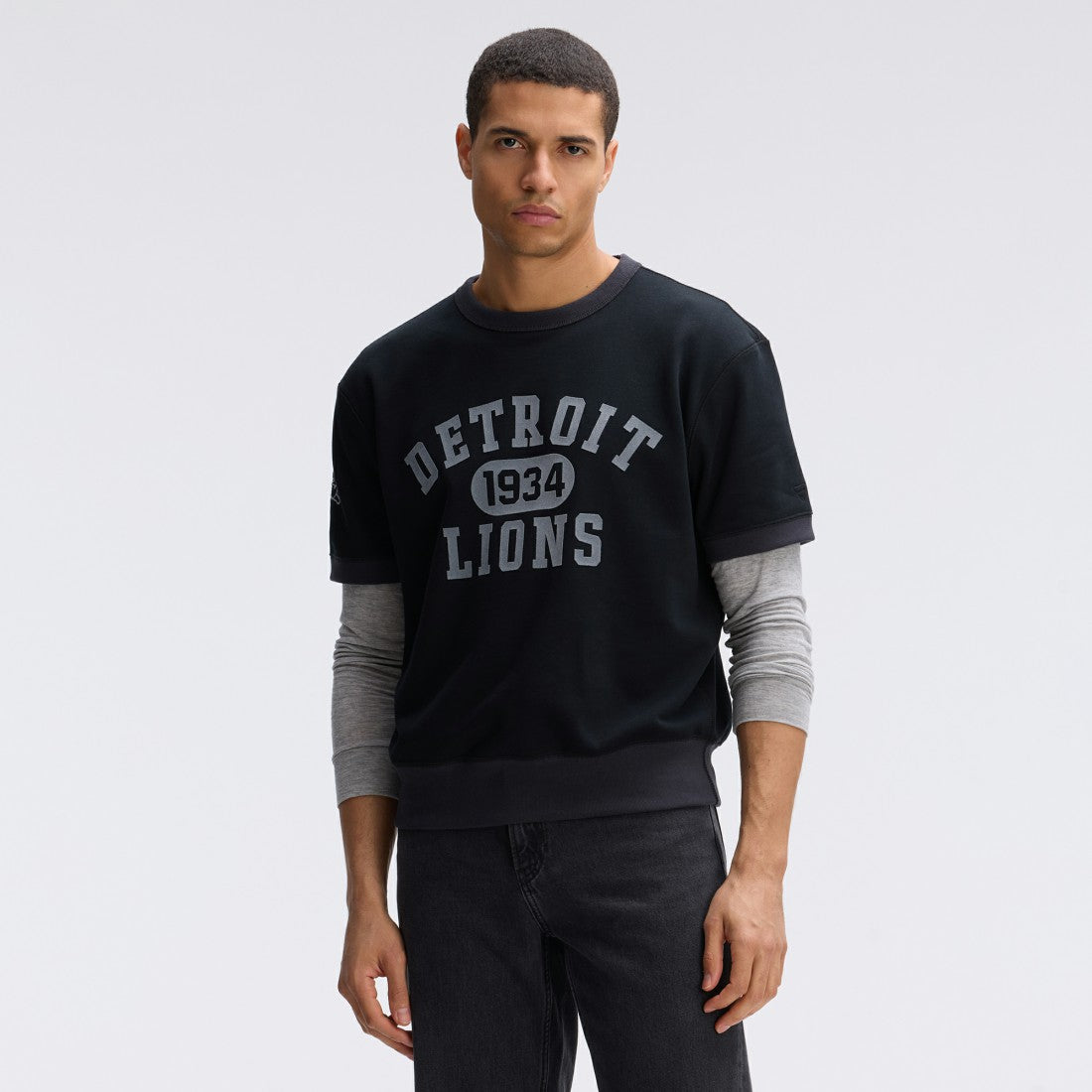 IconicFleece Short Sleeve Sweatshirt - Detroit Lions