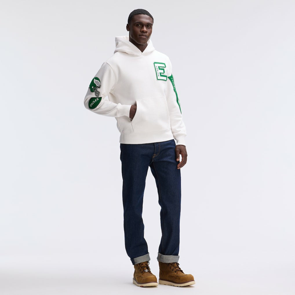 IconicFleece Letterman Hoodie - Philadelphia Eagles