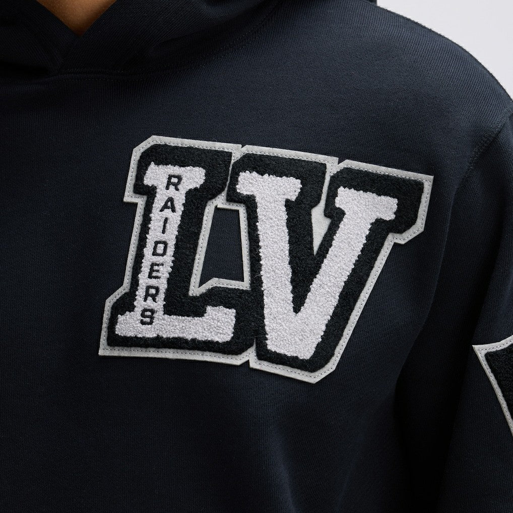 IconicFleece Letterman Hoodie - Las Vegas Raiders