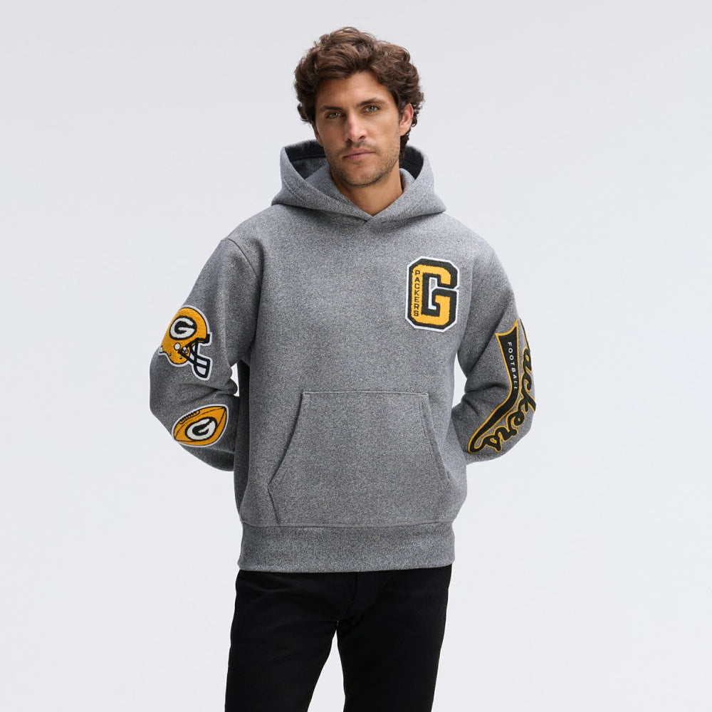 IconicFleece Letterman Hoodie - Green Bay Packers