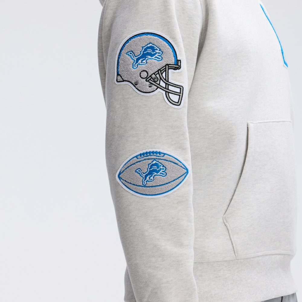 IconicFleece Letterman Hoodie - Detroit Lions
