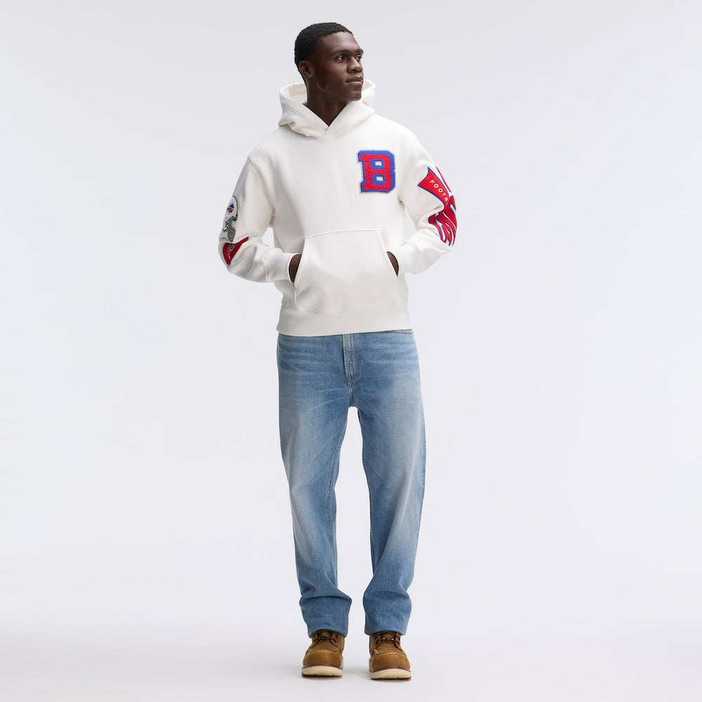 IconicFleece Letterman Hoodie - Buffalo Bills