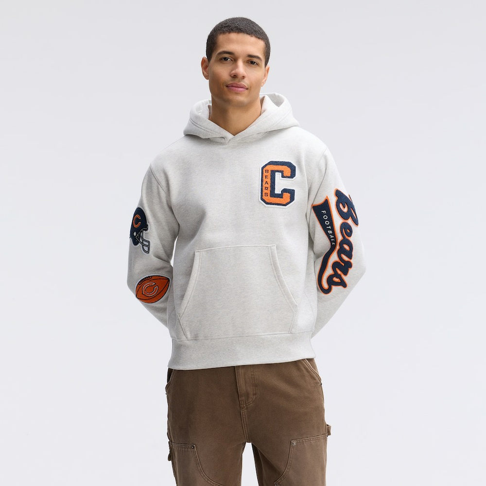 IconicFleece Letterman Hoodie - Chicago Bears