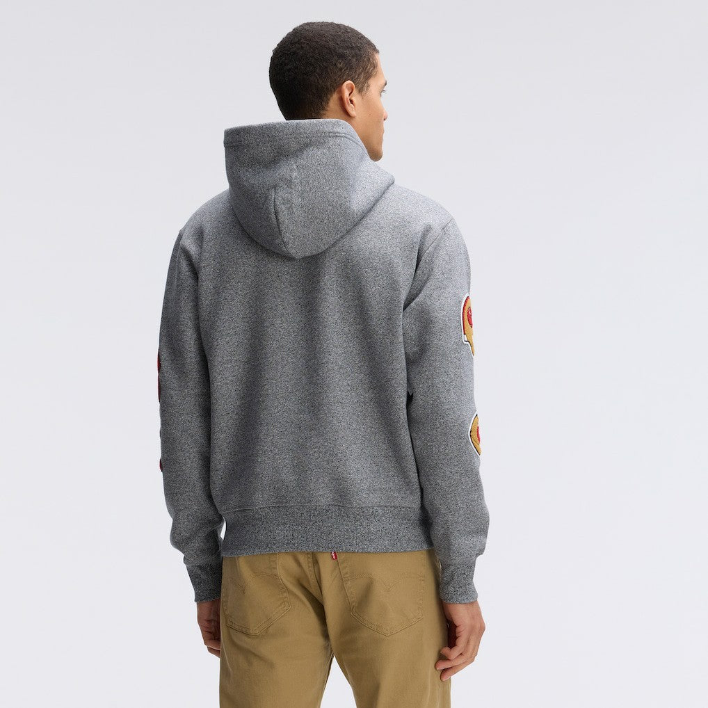 IconicFleece Letterman Hoodie - San Francisco 49ers