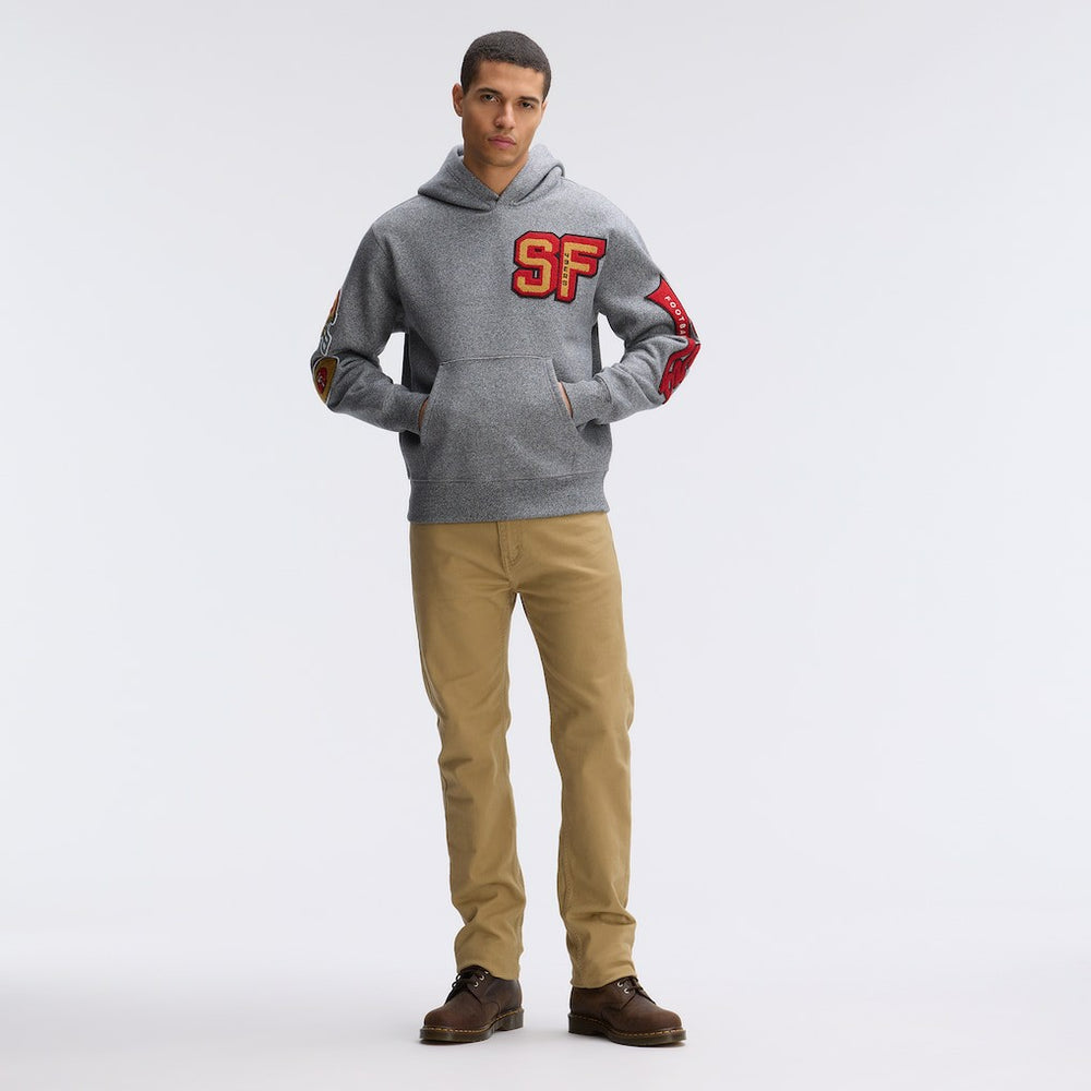 IconicFleece Letterman Hoodie - San Francisco 49ers