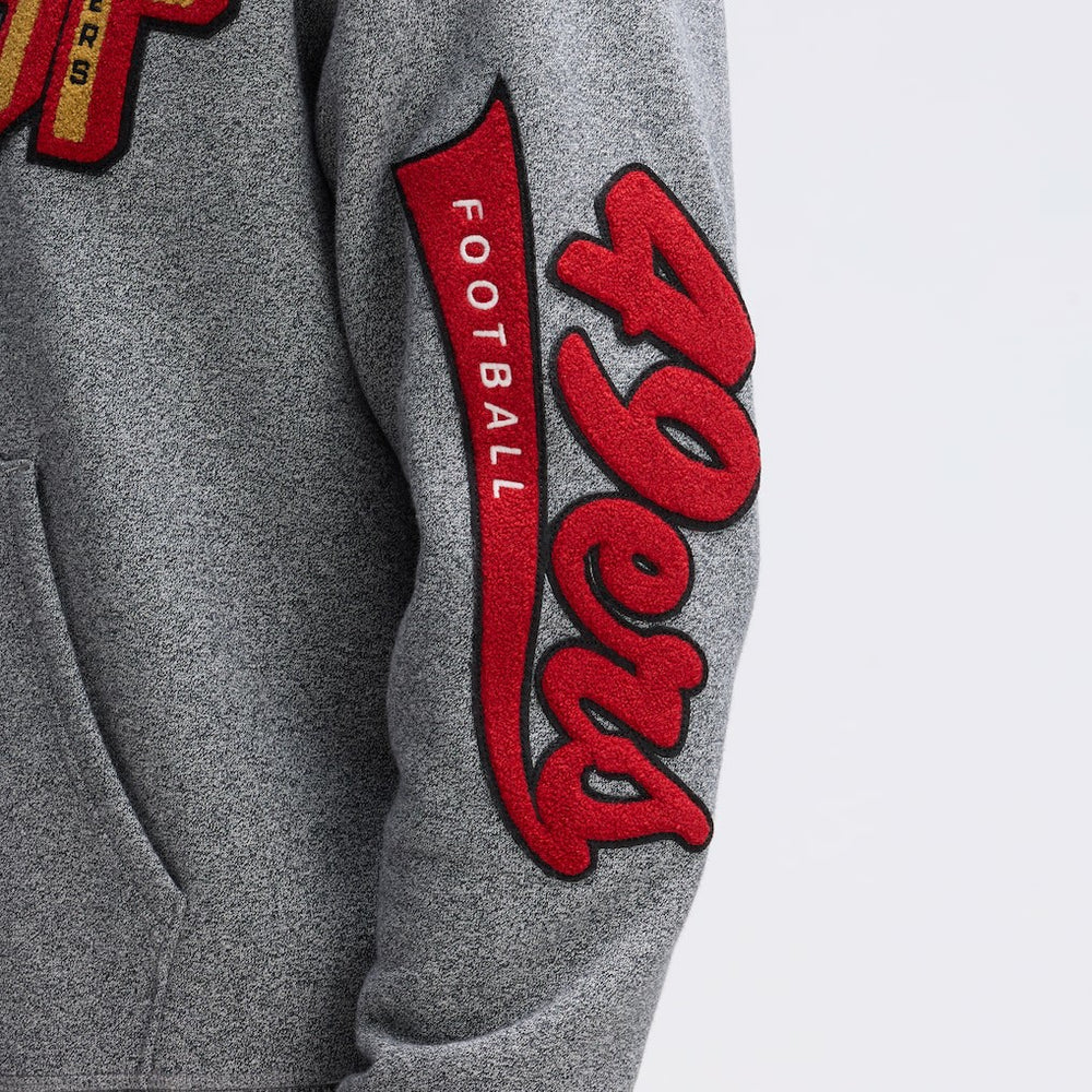 IconicFleece Letterman Hoodie - San Francisco 49ers