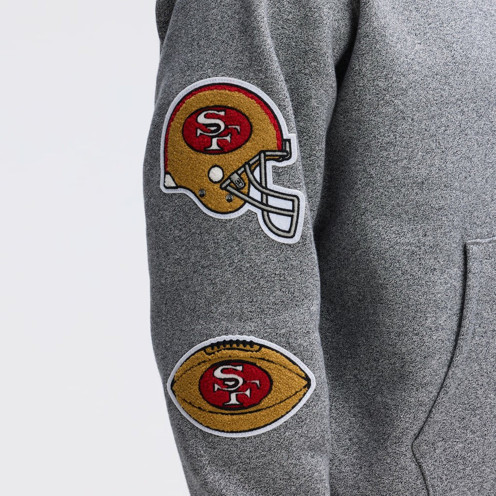 IconicFleece Letterman Hoodie - San Francisco 49ers