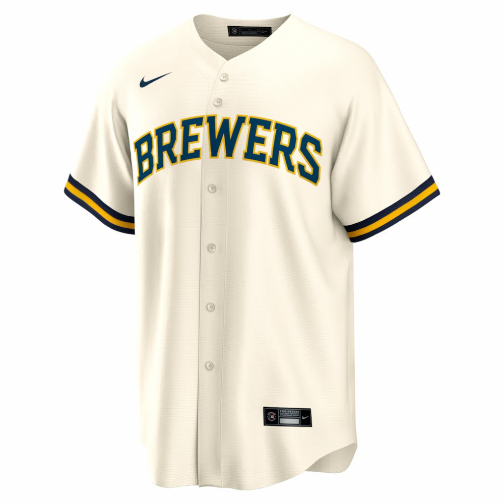 MLB Bob Uecker Milwaukee Brewers Nike Home Retired Player Replica Jersey