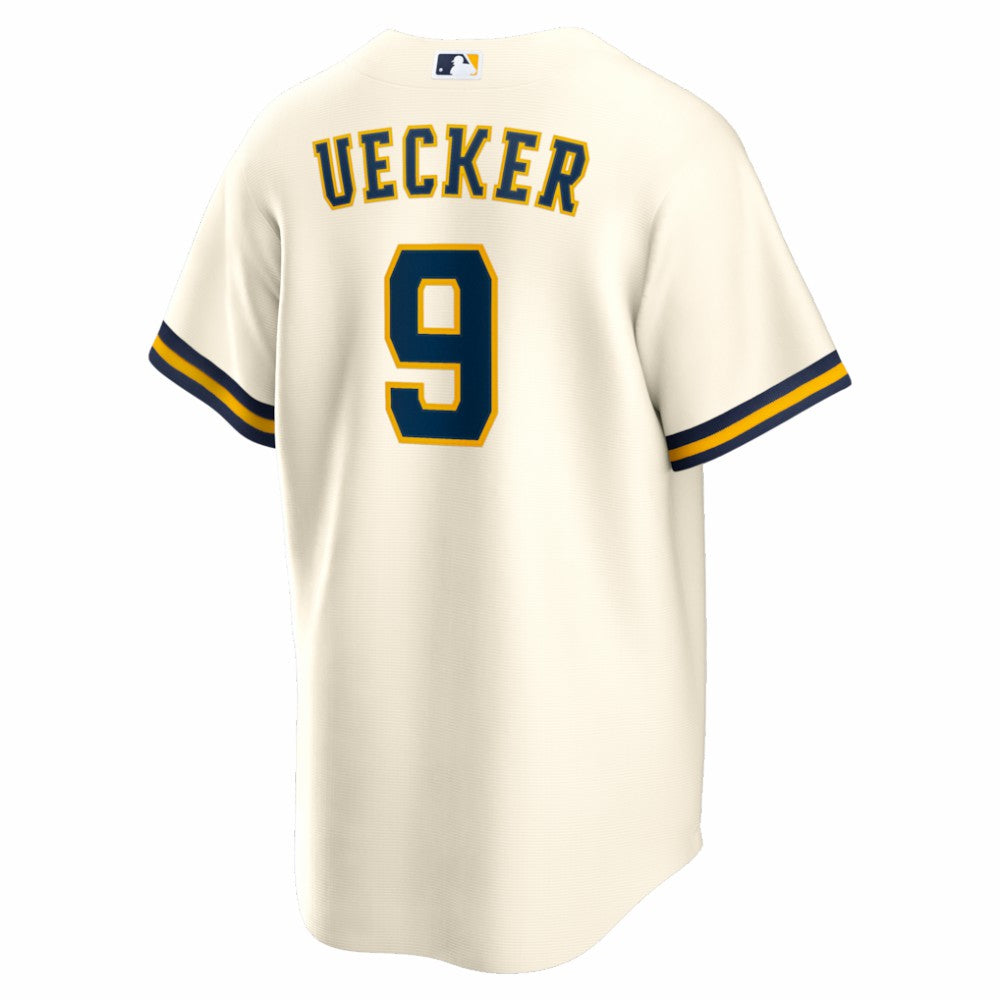 MLB Bob Uecker Milwaukee Brewers Nike Home Retired Player Replica Jersey
