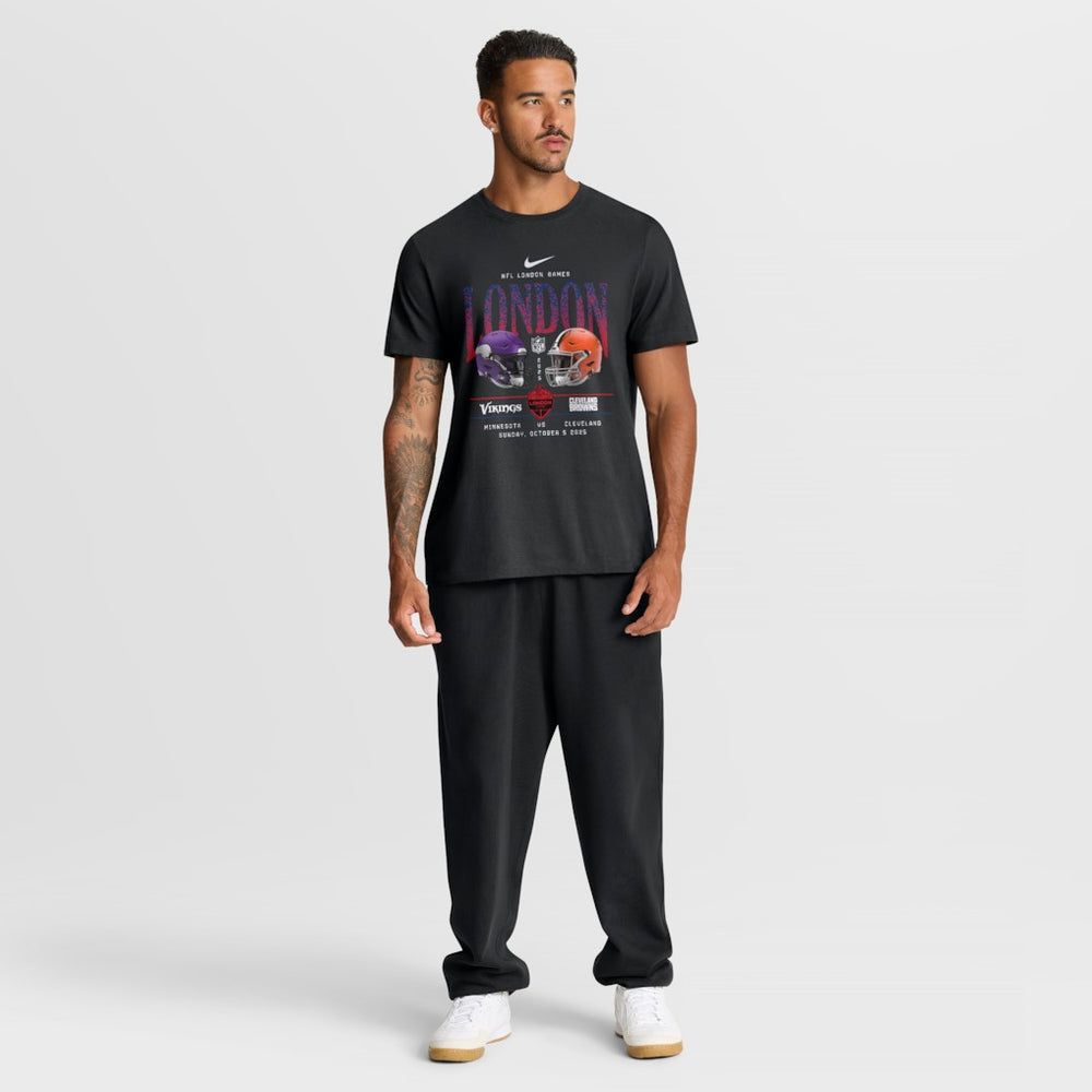 Minnesota Vikings vs.  International Games London 2025 T-Shirt - Cleveland Browns