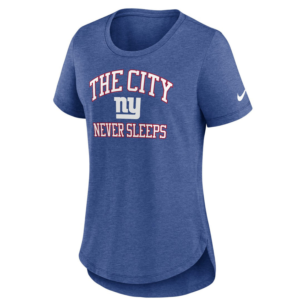 Women's The City Never Sleeps Tri-Blend T-Shirt - New York Giants
