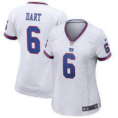 Jaxson Dart  Women's Alternate Vintage White Game Jersey - New York Giants