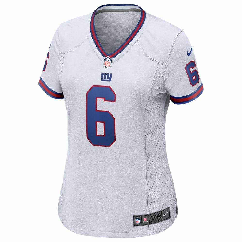 Jaxson Dart  Women's Alternate Vintage White Game Jersey - New York Giants