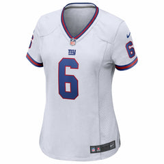 Jaxson Dart  Women's Alternate Vintage White Game Jersey - New York Giants