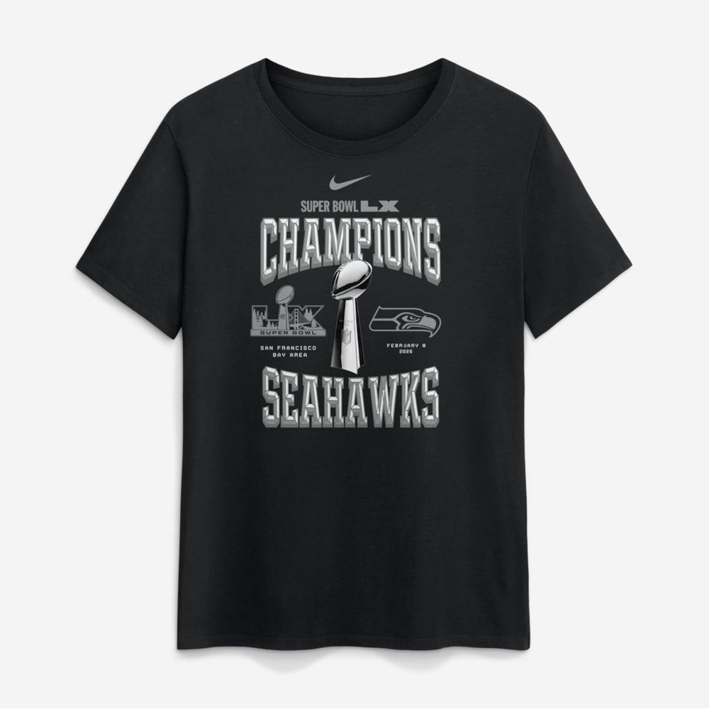 Women's Super Bowl LX Champions Locker Room Trophy Collection T-Shirt - Seattle Seahawks