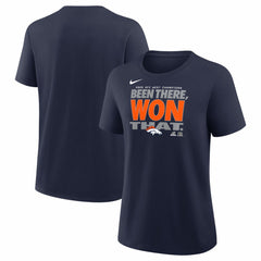 Women's 2025 AFC West Division Champions Locker Room Trophy Collection T-Shirt - Denver Broncos