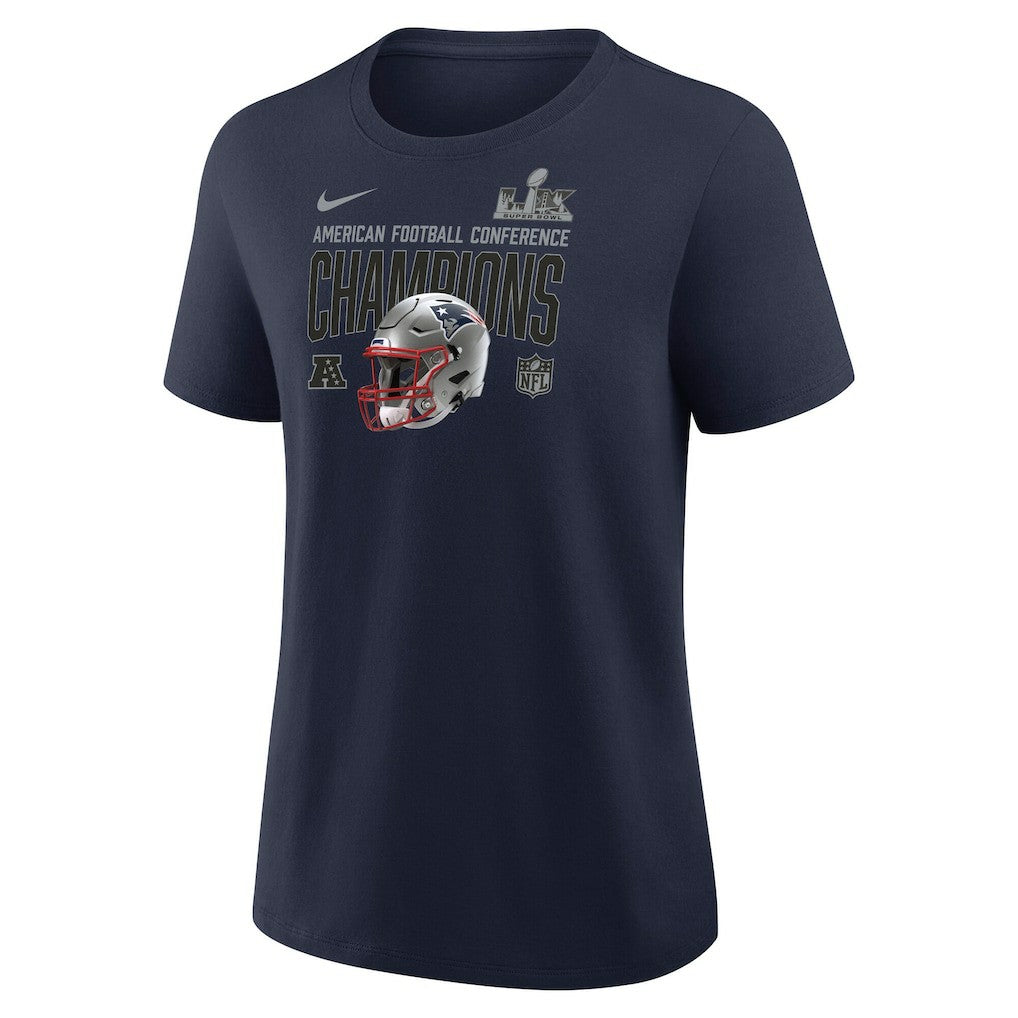 Women's 2025 AFC Champions Helmet T-Shirt - New England Patriots