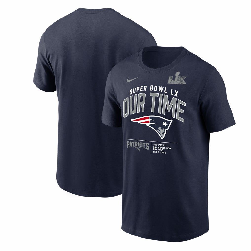 Super Bowl LX Clear Sign T-Shirt - New England Patriots