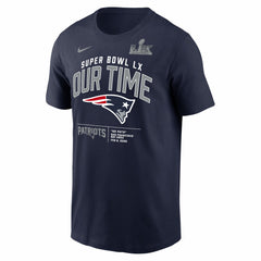 Super Bowl LX Clear Sign T-Shirt - New England Patriots