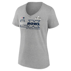 Women's Super Bowl LX Roster V-Neck T-Shirt - New England Patriots