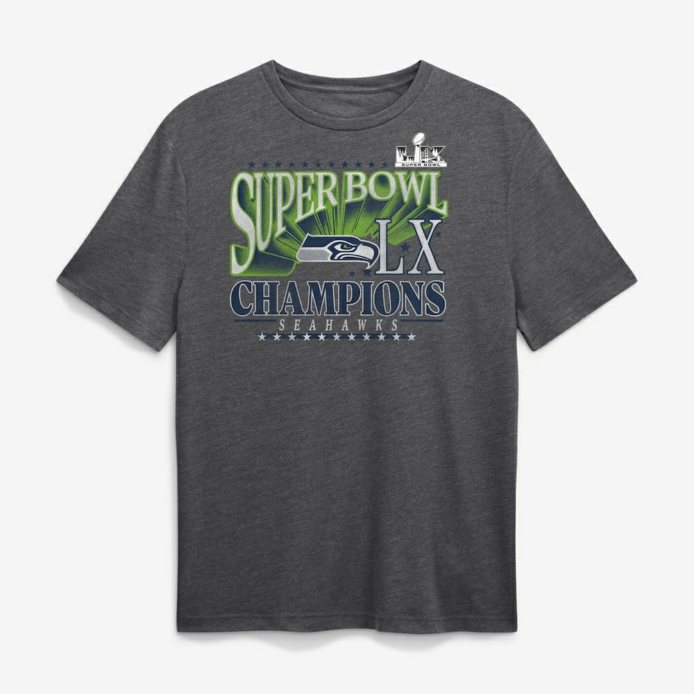 Super Bowl LX Champions Top Dogs Tri-Blend T-Shirt - Seattle Seahawks