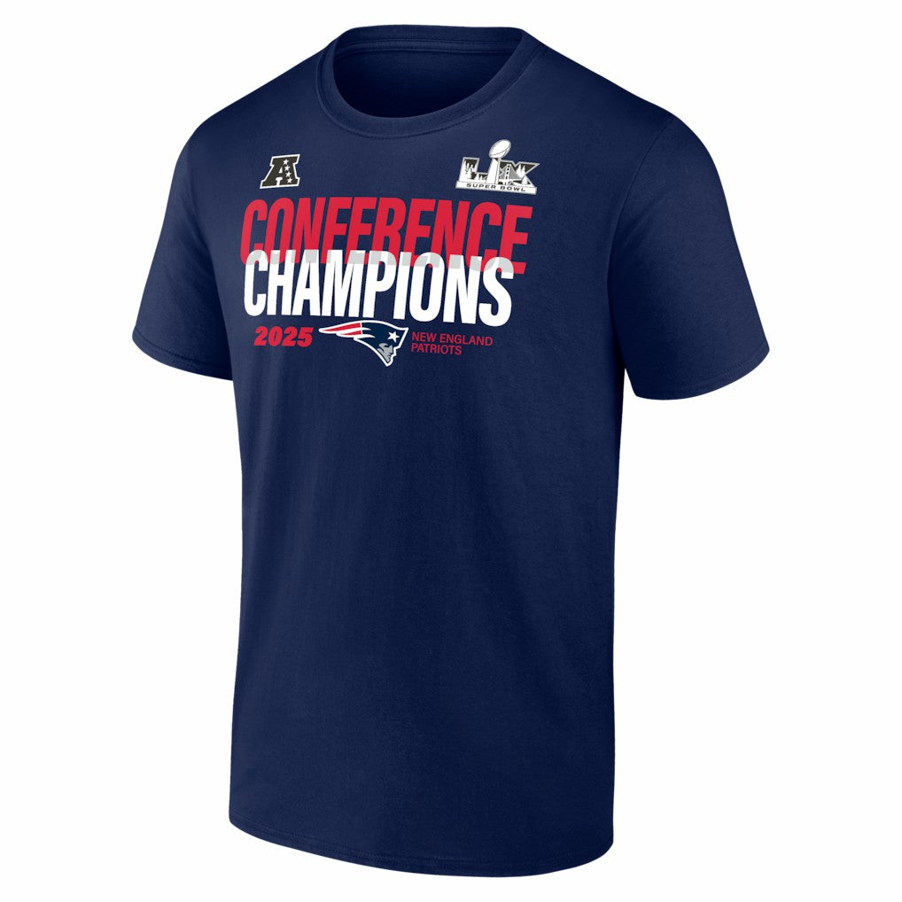 2025 AFC Champions Right Side Draw T-Shirt - New England Patriots