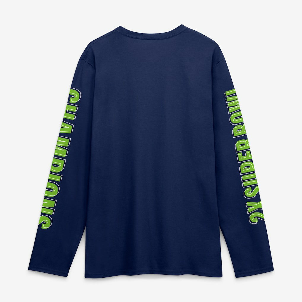 Super Bowl LX Champions Own The Moments Long Sleeve T-Shirt - Seattle Seahawks