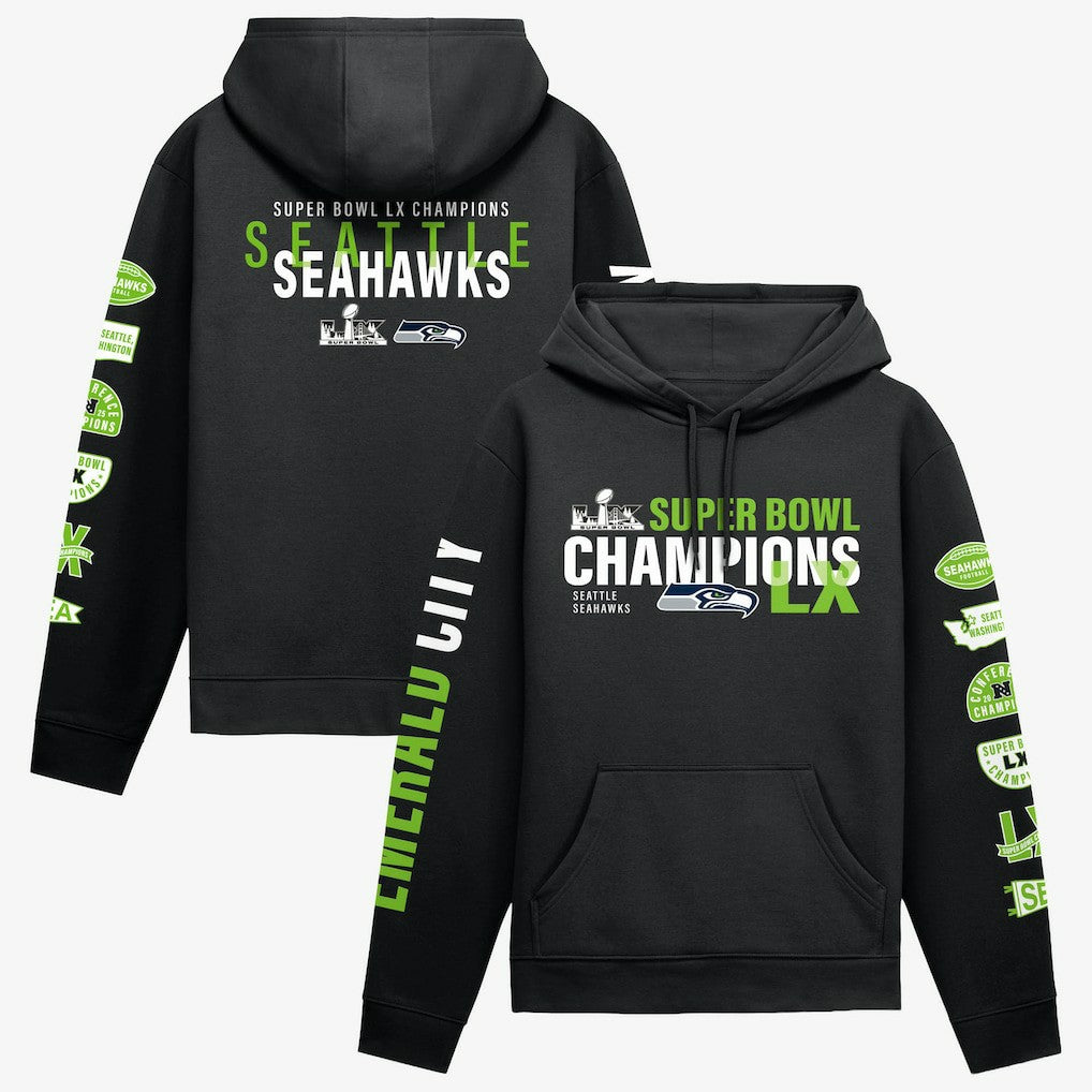 Super Bowl LX Champions Four-Piece Hoodie - Seattle Seahawks