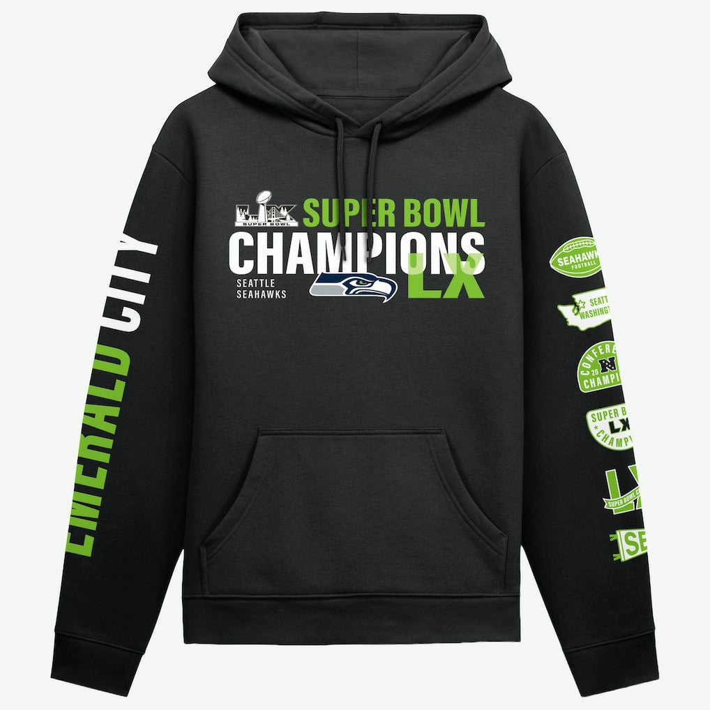 Super Bowl LX Champions Four-Piece Hoodie - Seattle Seahawks