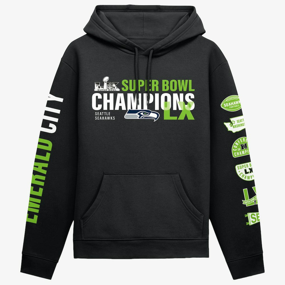 Super Bowl LX Champions Four-Piece Hoodie - Seattle Seahawks