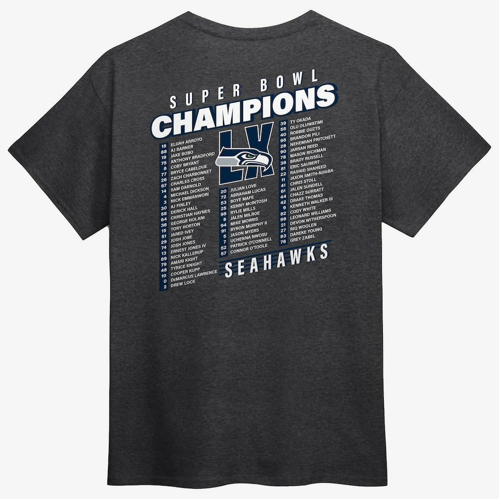Super Bowl LX Champions Best Teammates Roster T-Shirt - Seattle Seahawks