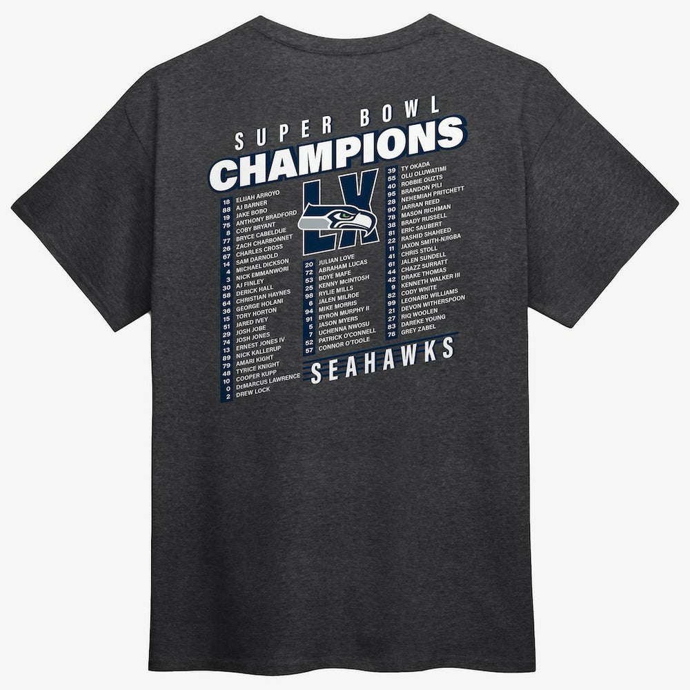 Super Bowl LX Champions Best Teammates Roster T-Shirt - Seattle Seahawks
