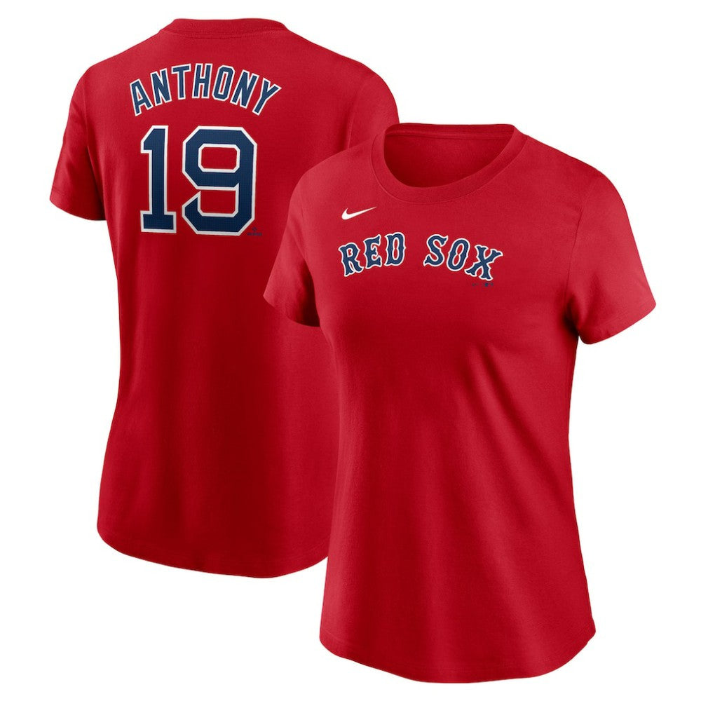 MLB Roman Anthony Boston Red Sox Nike Women's Cooperstown Collection Fuse Name & Number T-Shirt