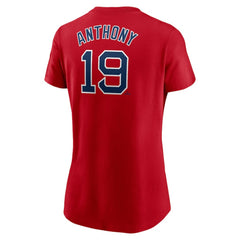 MLB Roman Anthony Boston Red Sox Nike Women's Cooperstown Collection Fuse Name & Number T-Shirt