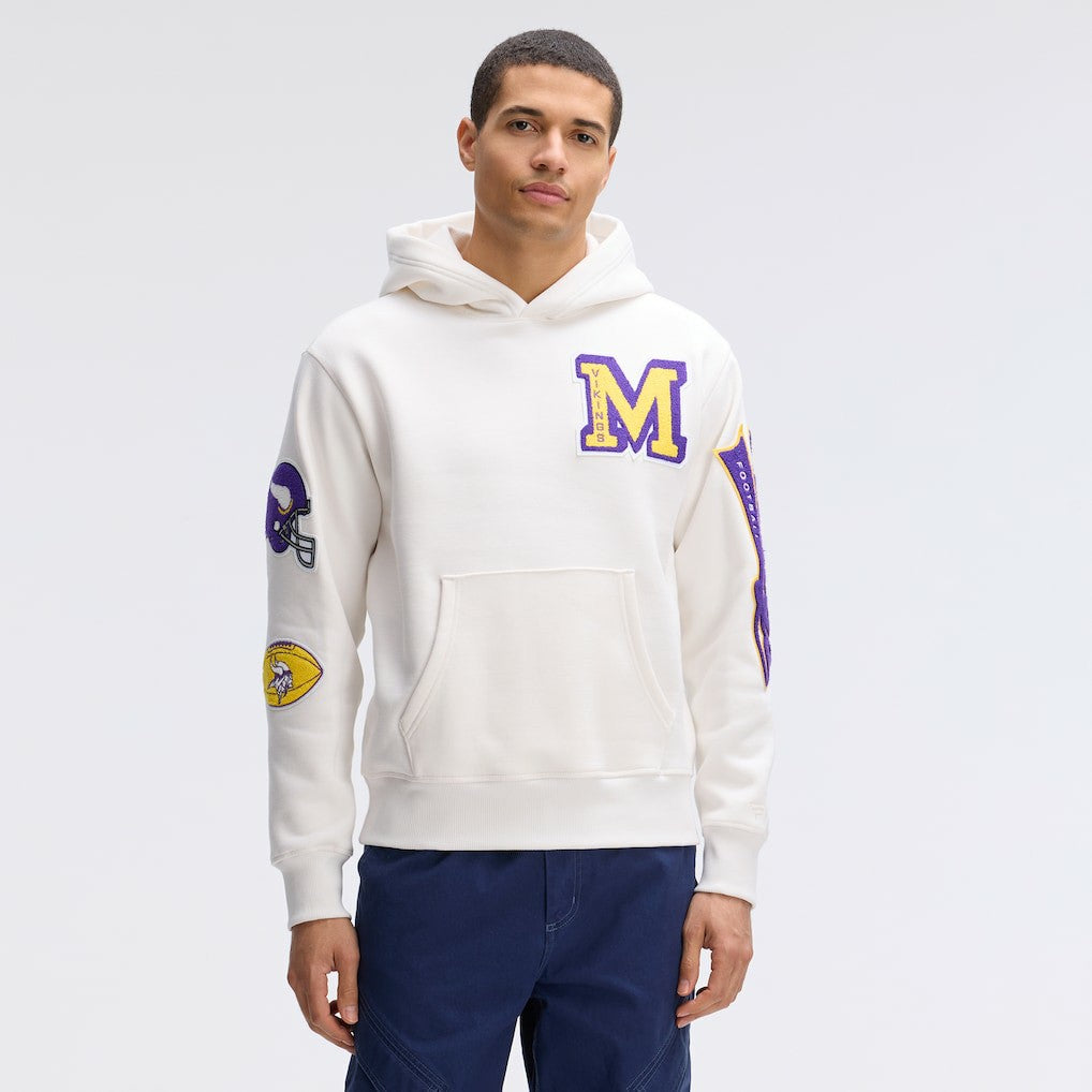 IconicFleece Letterman Hoodie - Minnesota Vikings