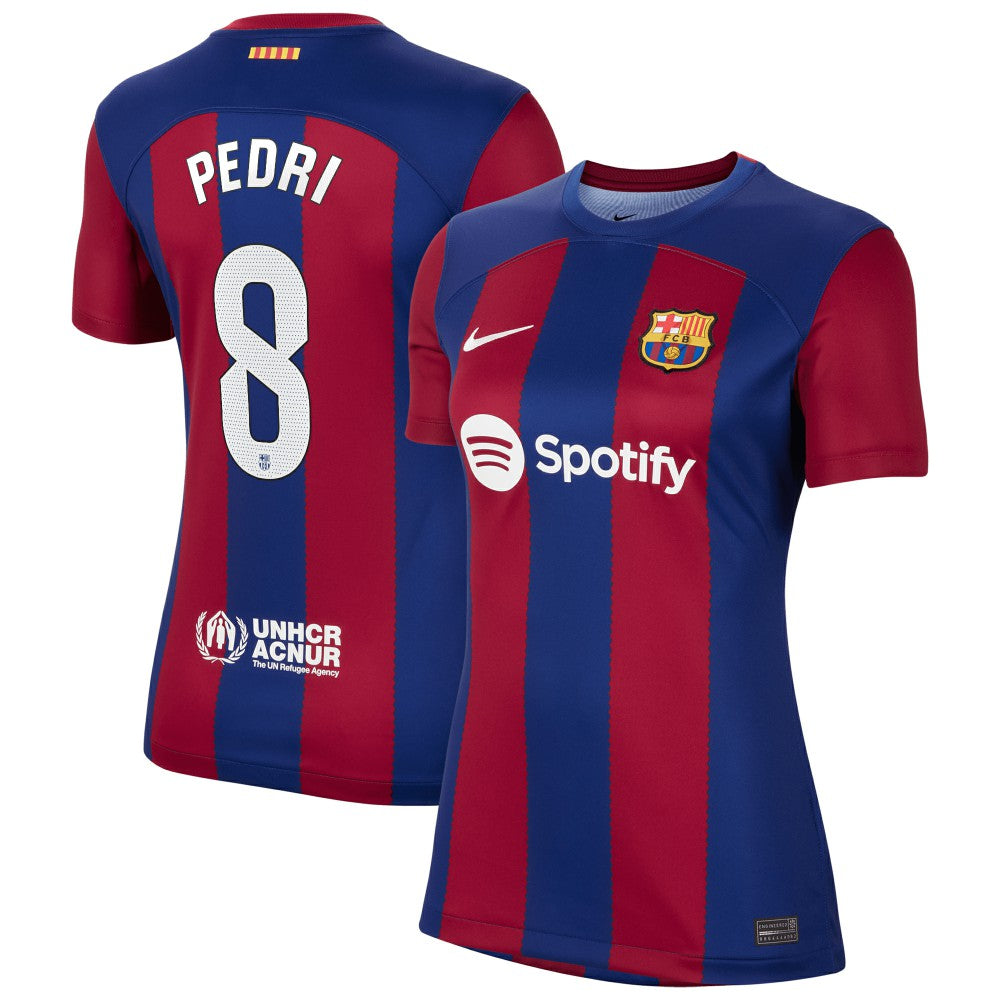 Pedri Barcelona Women's 2023/24 Home Replica Jersey - Nike Royal