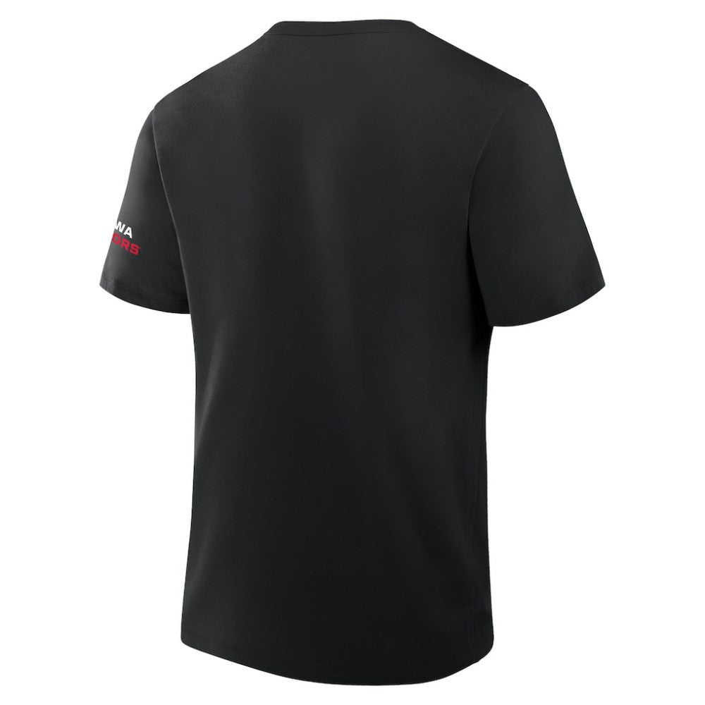 NHL Black Ottawa Senators Fanatics Team Vision Legacy T-Shirt