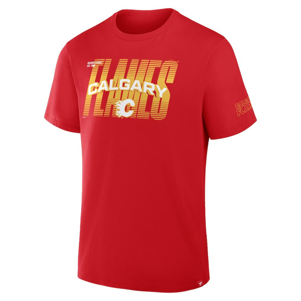 NHL Red Calgary Flames Fanatics Team Vision Legacy T-Shirt