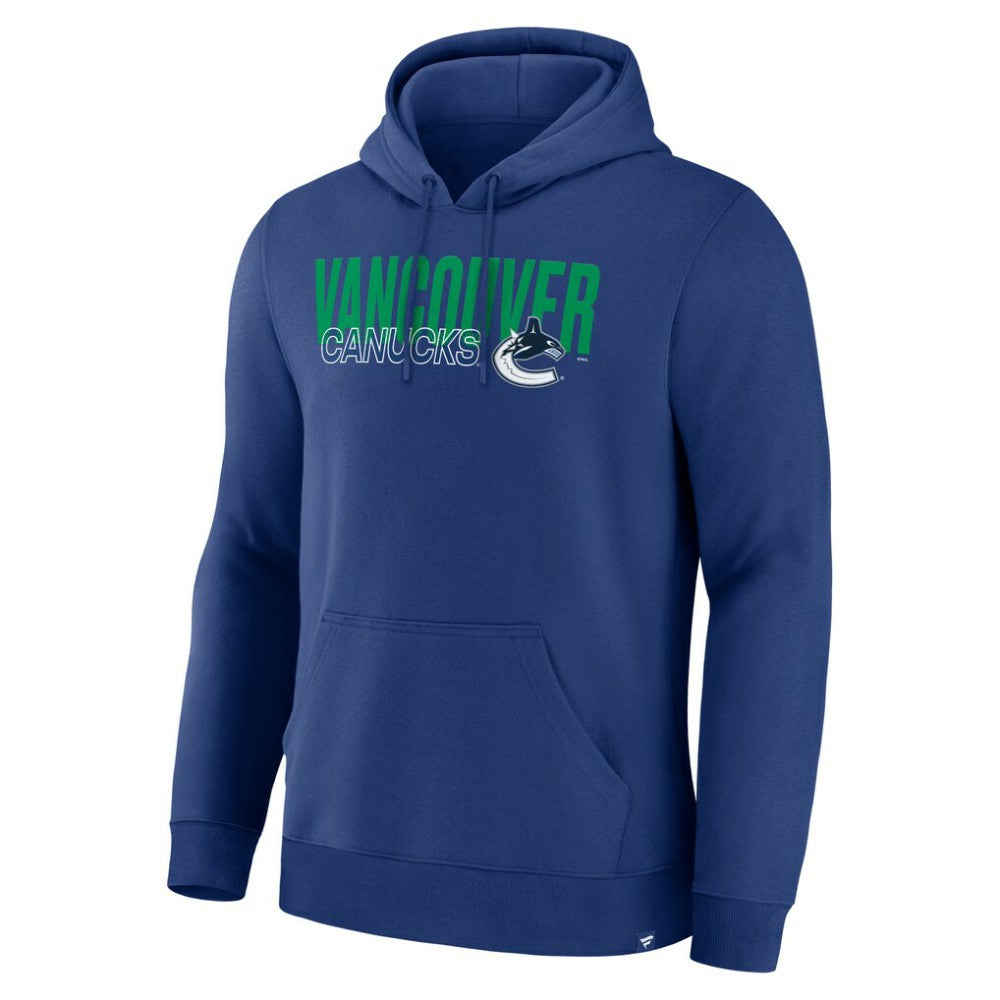 NHL Blue Vancouver Canucks Fanatics Net Minder Legacy Hoodie