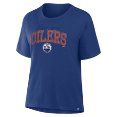 NHL Royal Edmonton Oilers Fanatics Women's Line Change Legacy T-Shirt