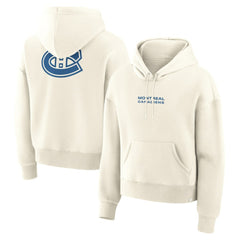 NHL Cream Montreal Canadiens Fanatics Women's Neutral Zone Legacy Hoodie