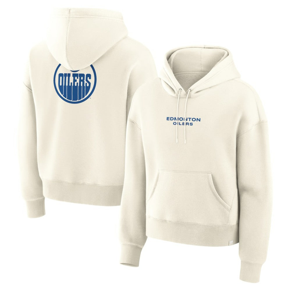 NHL Cream Edmonton Oilers Fanatics Women's Neutral Zone Legacy Hoodie