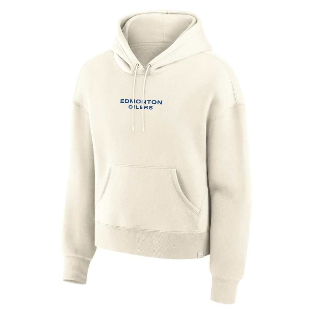 NHL Cream Edmonton Oilers Fanatics Women's Neutral Zone Legacy Hoodie