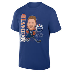 NHL Royal Connor McDavid Edmonton Oilers Fanatics Caricature Player T-Shirt